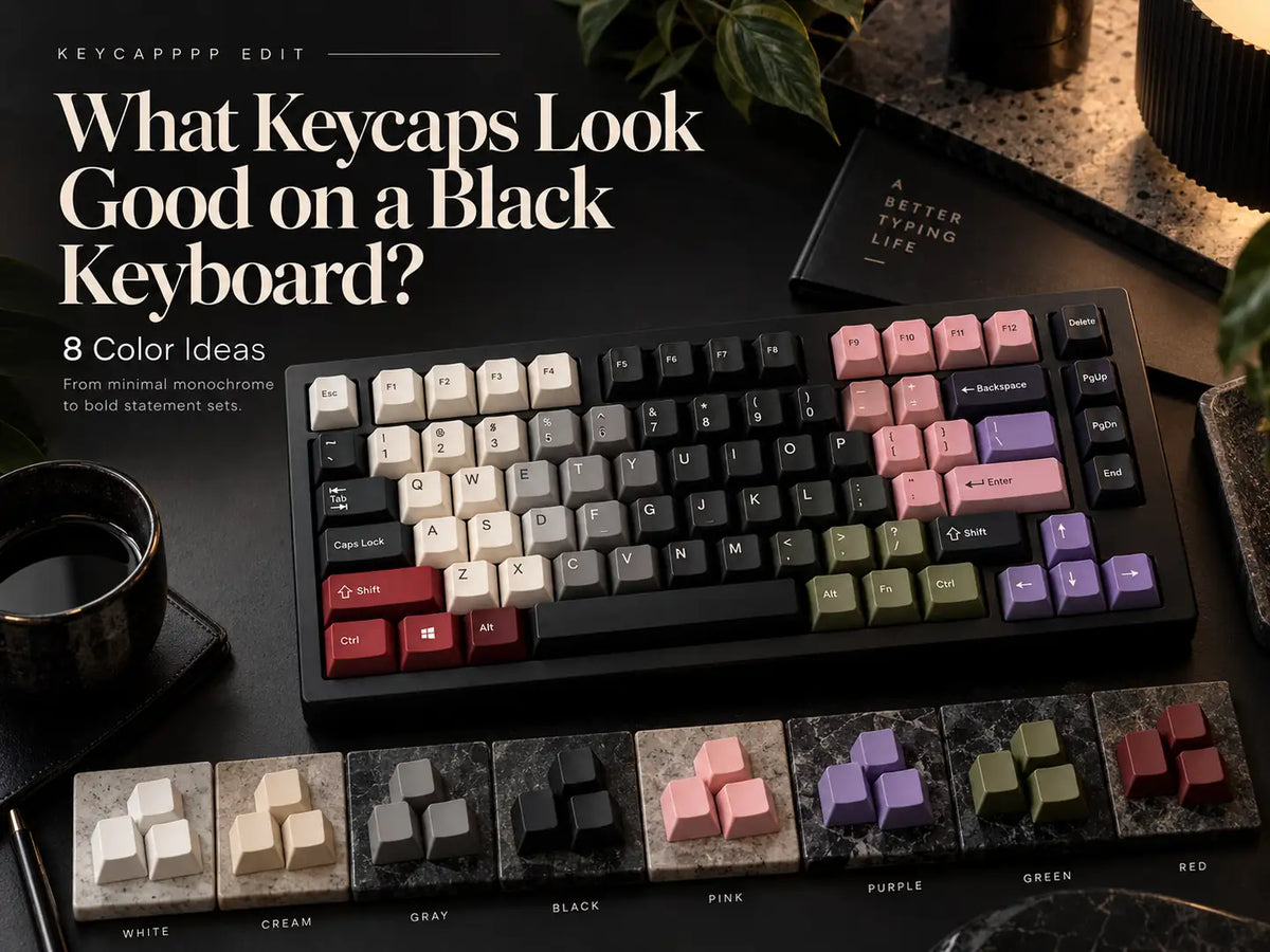 What Keycaps Look Good on a Black Keyboard? 8 Color Ideas
