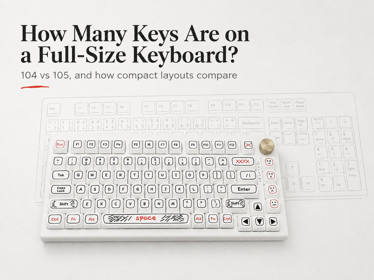 How Many Keys on a Full-Size Keyboard? 104 vs. 105