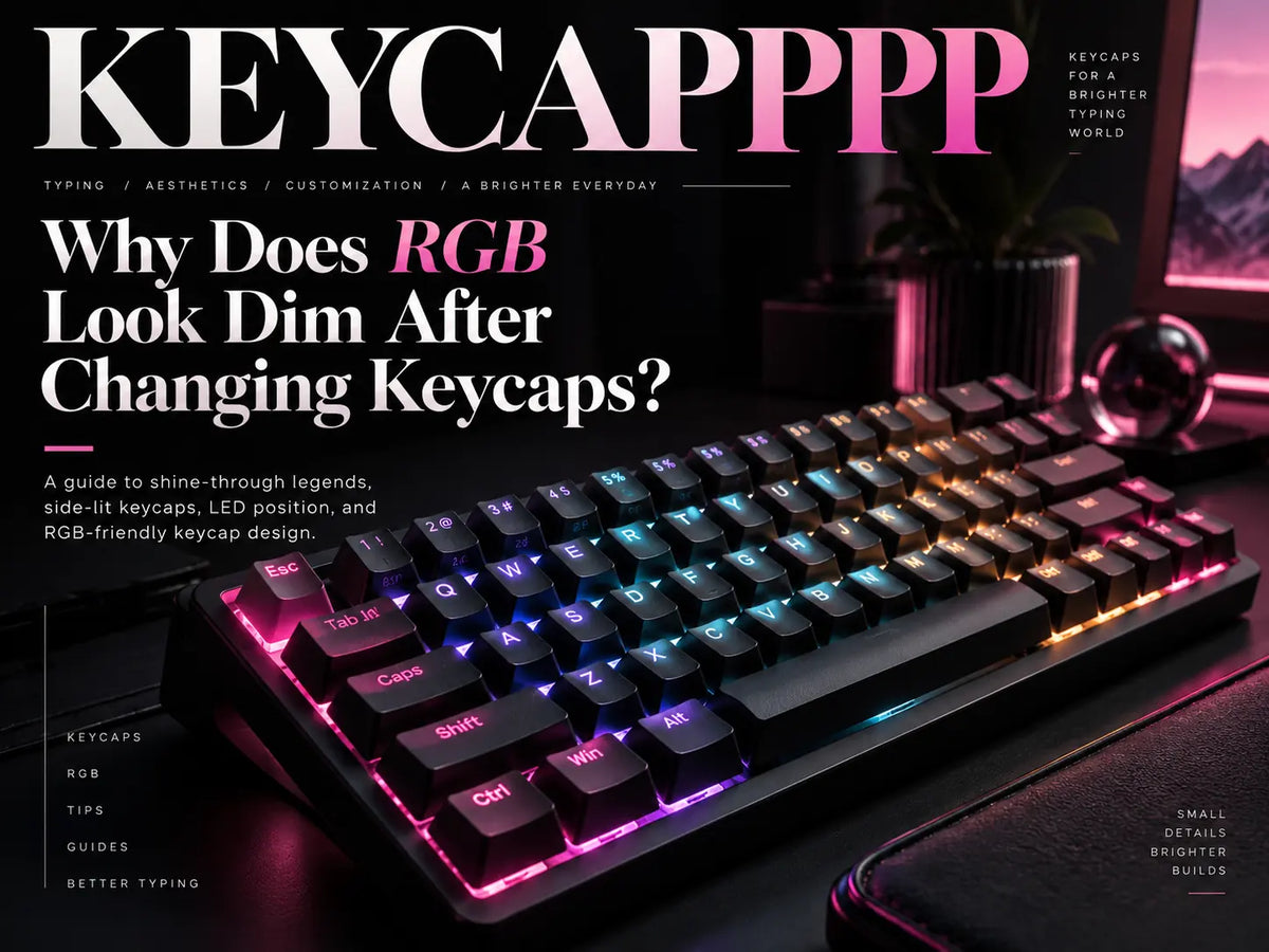 Why Does RGB Look Dim After Changing Keycaps?