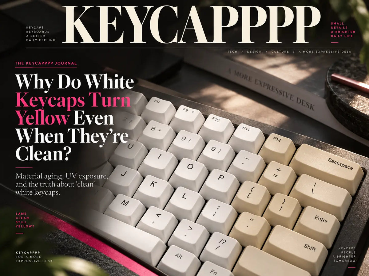 Why Do White Keycaps Turn Yellow Even When They're Clean?