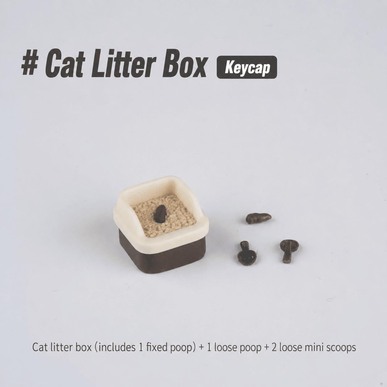 Litter Duty Cat Artisan Keycap