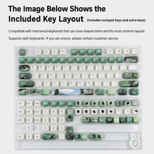 Black Neko MOA Porcelain-Feel Keycap Set