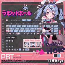 Rabbit Hole MDA Shine-Through Keycap Set
