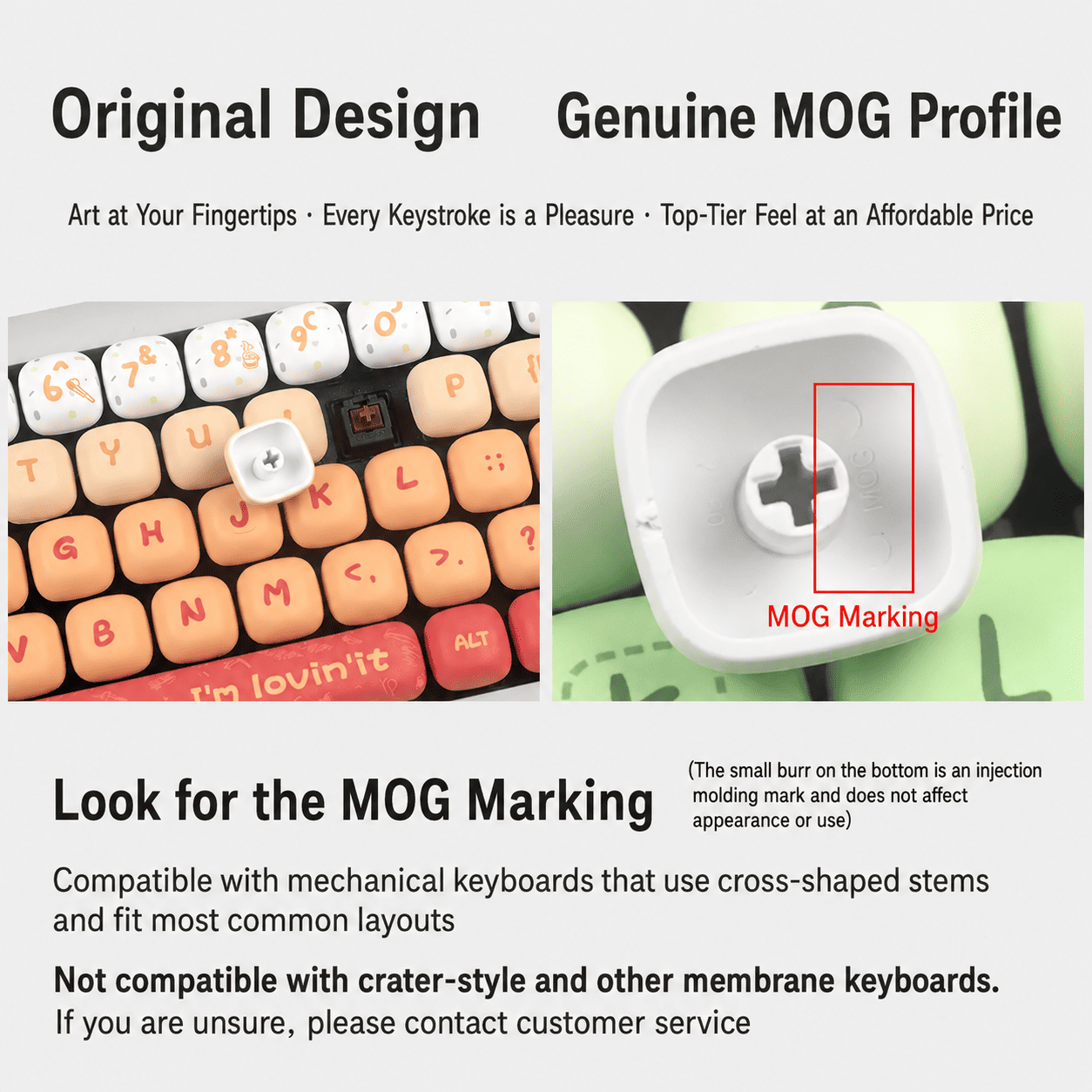 M Burger Break MOG Rounded Keycap Set