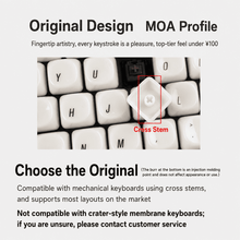 Ivory Glaze Minimalist MOA Keycap Set