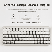 Ivory Glaze Minimalist MOA Keycap Set