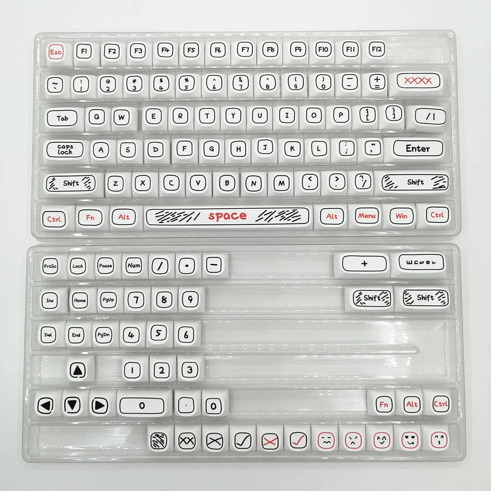 Doodle Outline XDA PBT Keycap Set