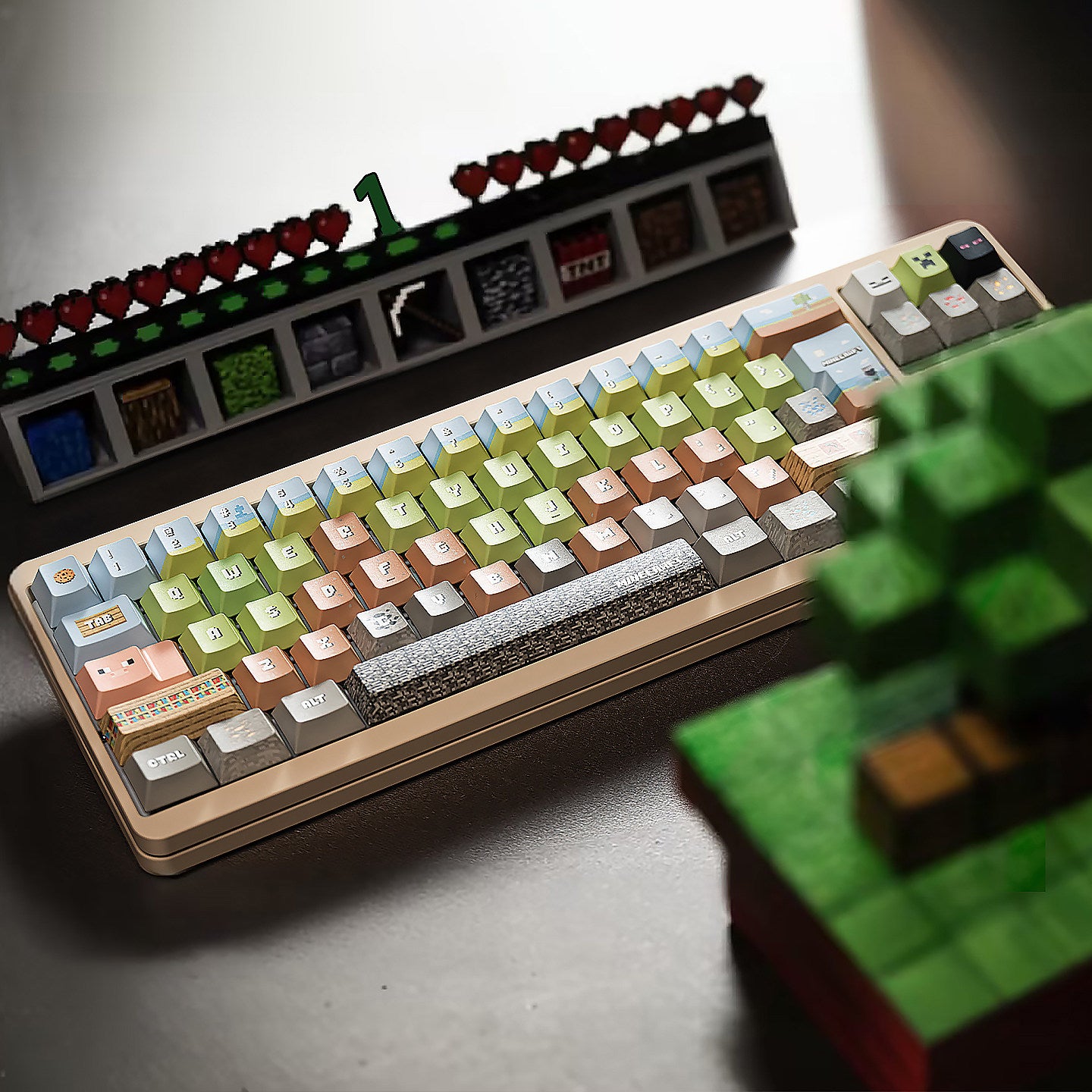 Minecraft Blockcraft Biome Cherry Profile PBT Keycap Set