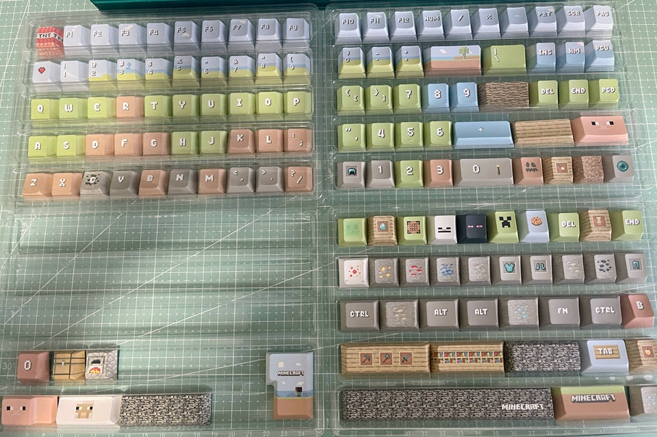Minecraft Blockcraft Biome Cherry Profile PBT Keycap Set
