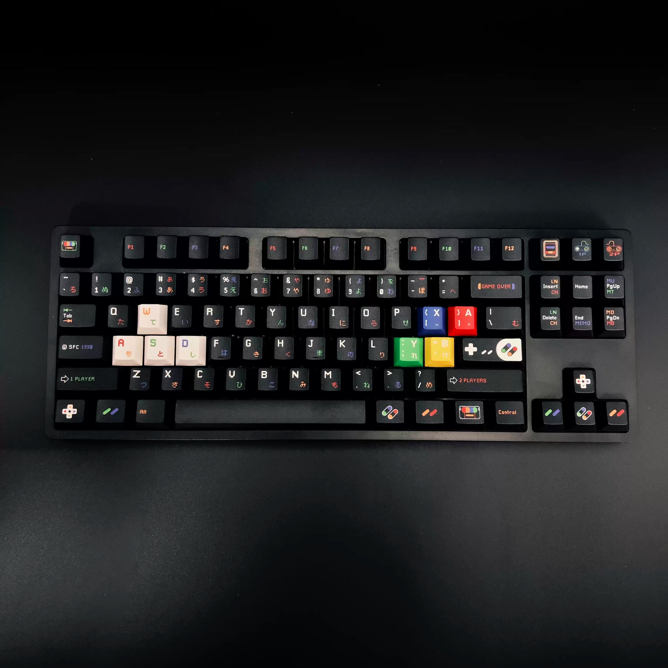 Pixel Player Retro Arcade Cherry Profile Keycap Set