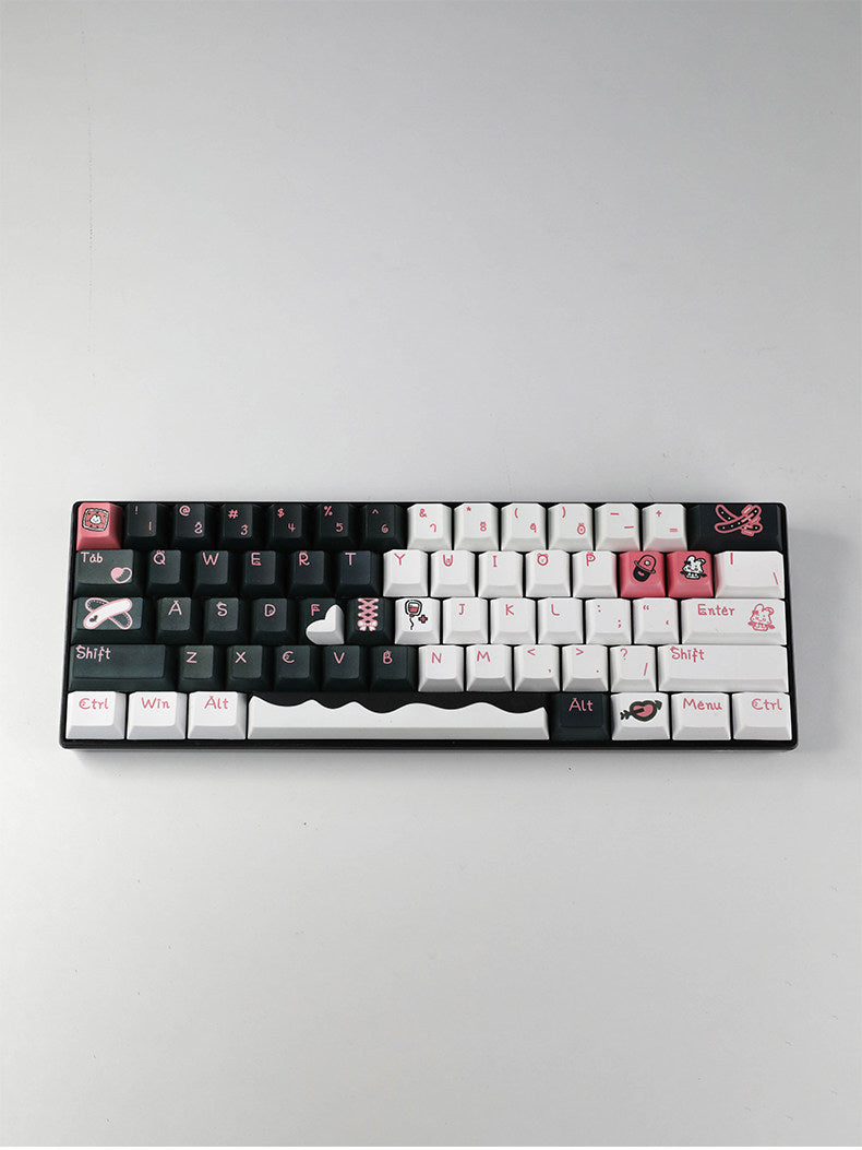 Devil Bunny Noir PBT Keycap Set