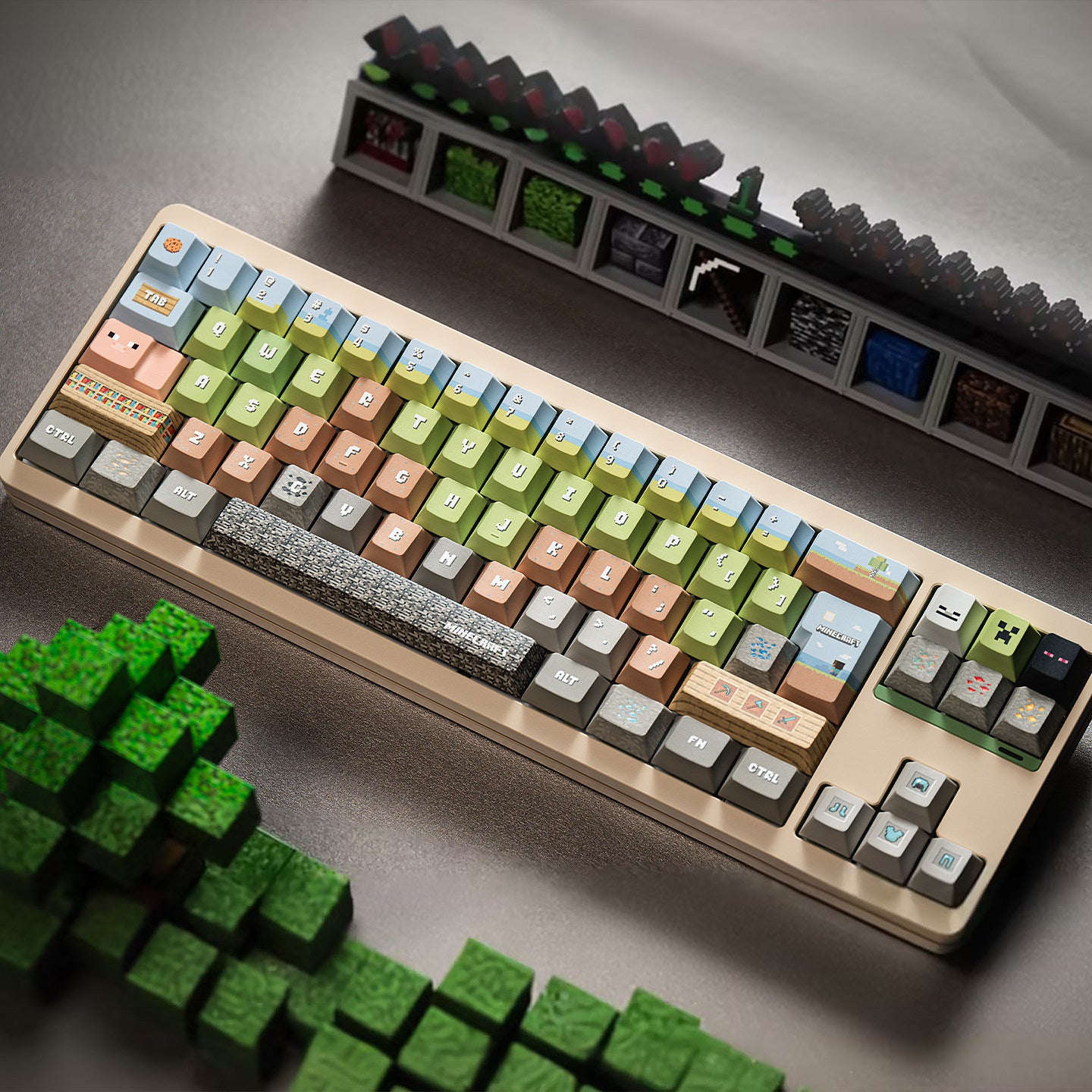 Minecraft Blockcraft Biome Cherry Profile PBT Keycap Set