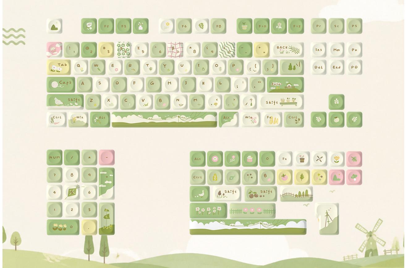 Wild Creek Meadow MOA PBT Keycap Set