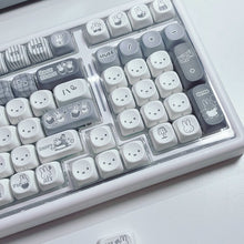 Monochrome Bunny Plaid MOA PBT Keycap Set
