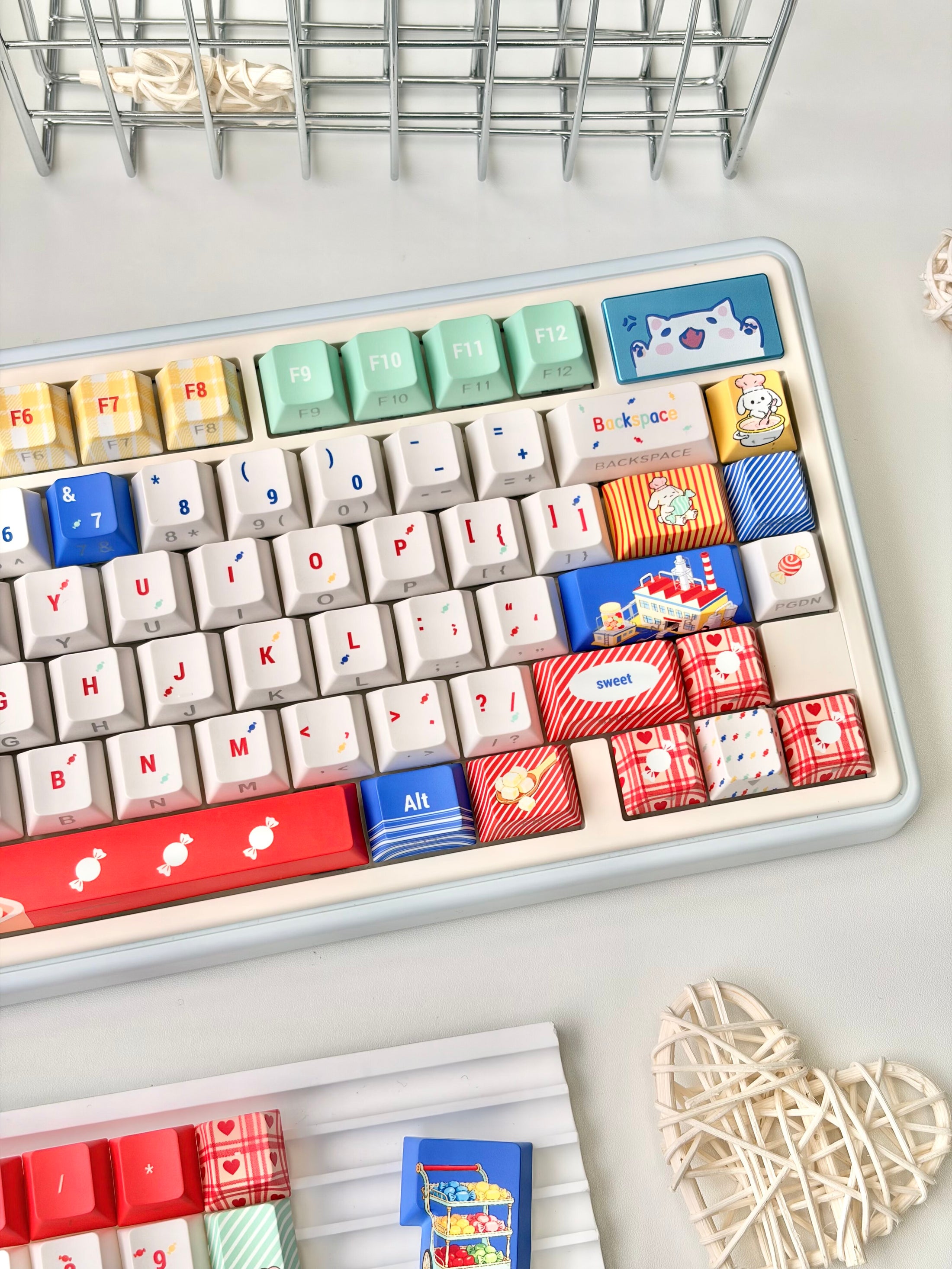 Candy Bunny Picnic OEM Shine-Through Keycap Set