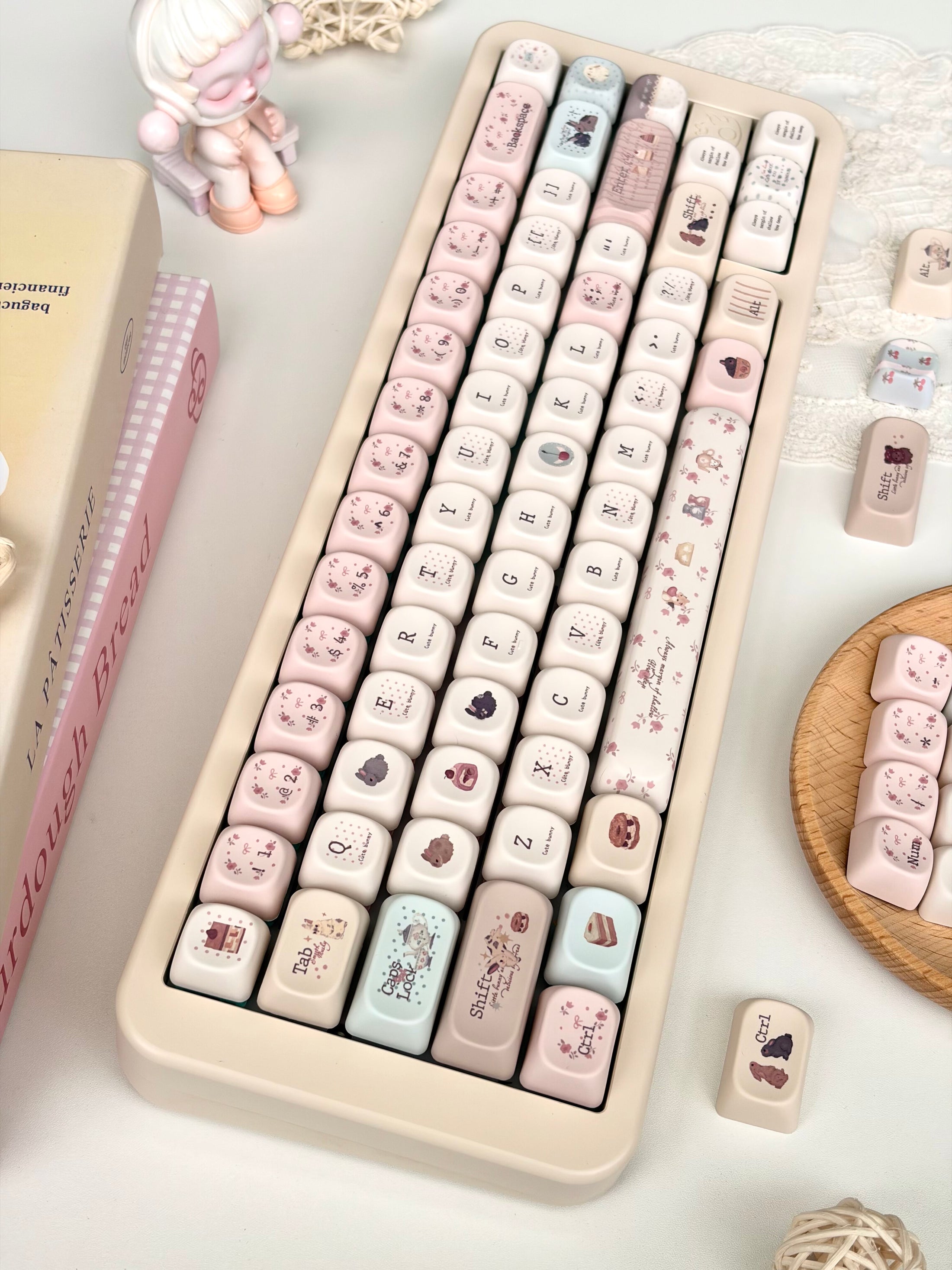Bunny Patisserie Party MOA Keycap Set
