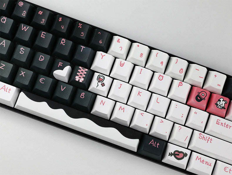 Devil Bunny Noir PBT Keycap Set