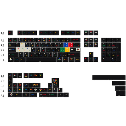 Pixel Player Retro Arcade Cherry Profile Keycap Set