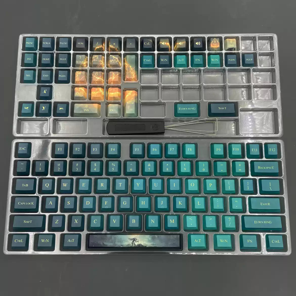 Elden Ring Emerald Rune OEM PBT Keycap Set