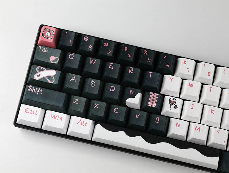 Devil Bunny Noir PBT Keycap Set