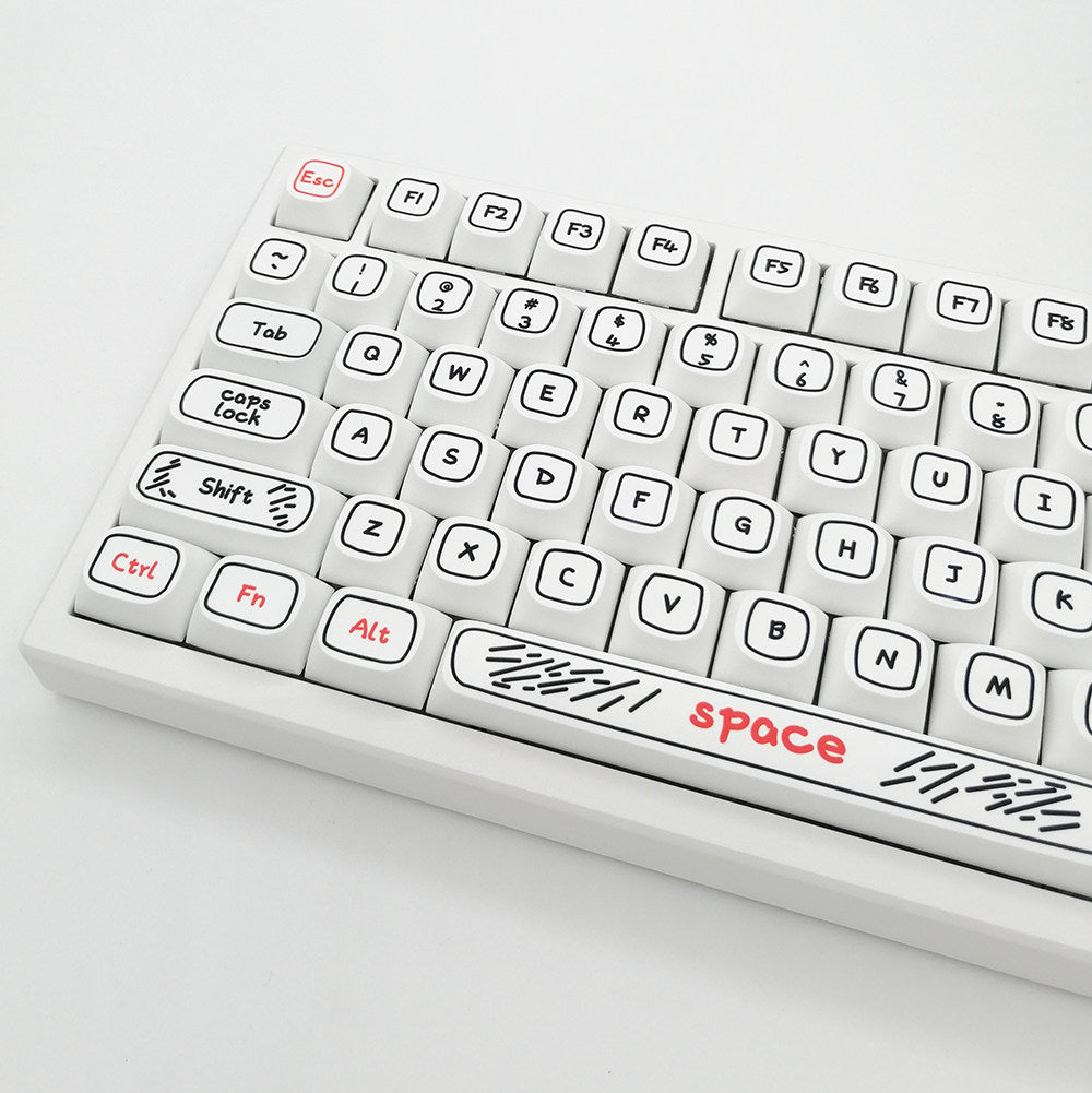 Doodle Outline XDA PBT Keycap Set