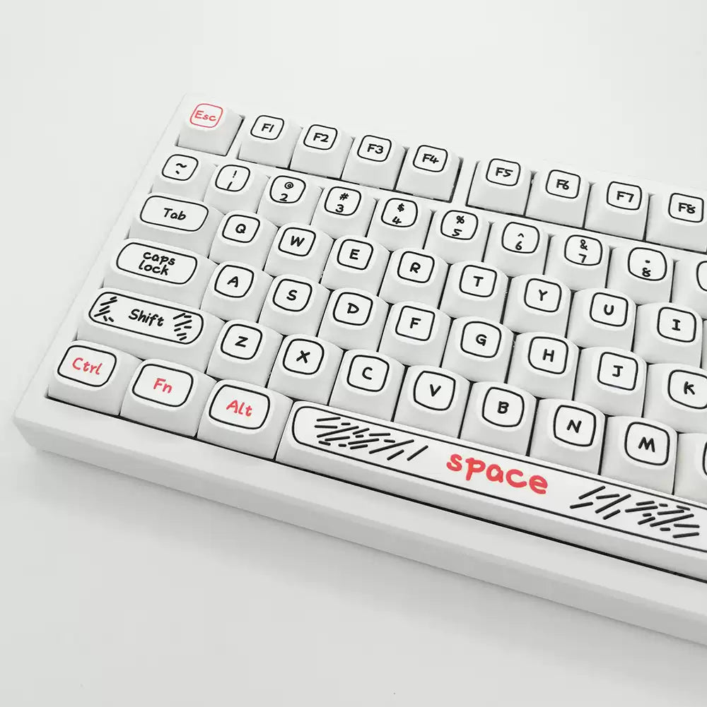 Doodle Outline XDA PBT Keycap Set