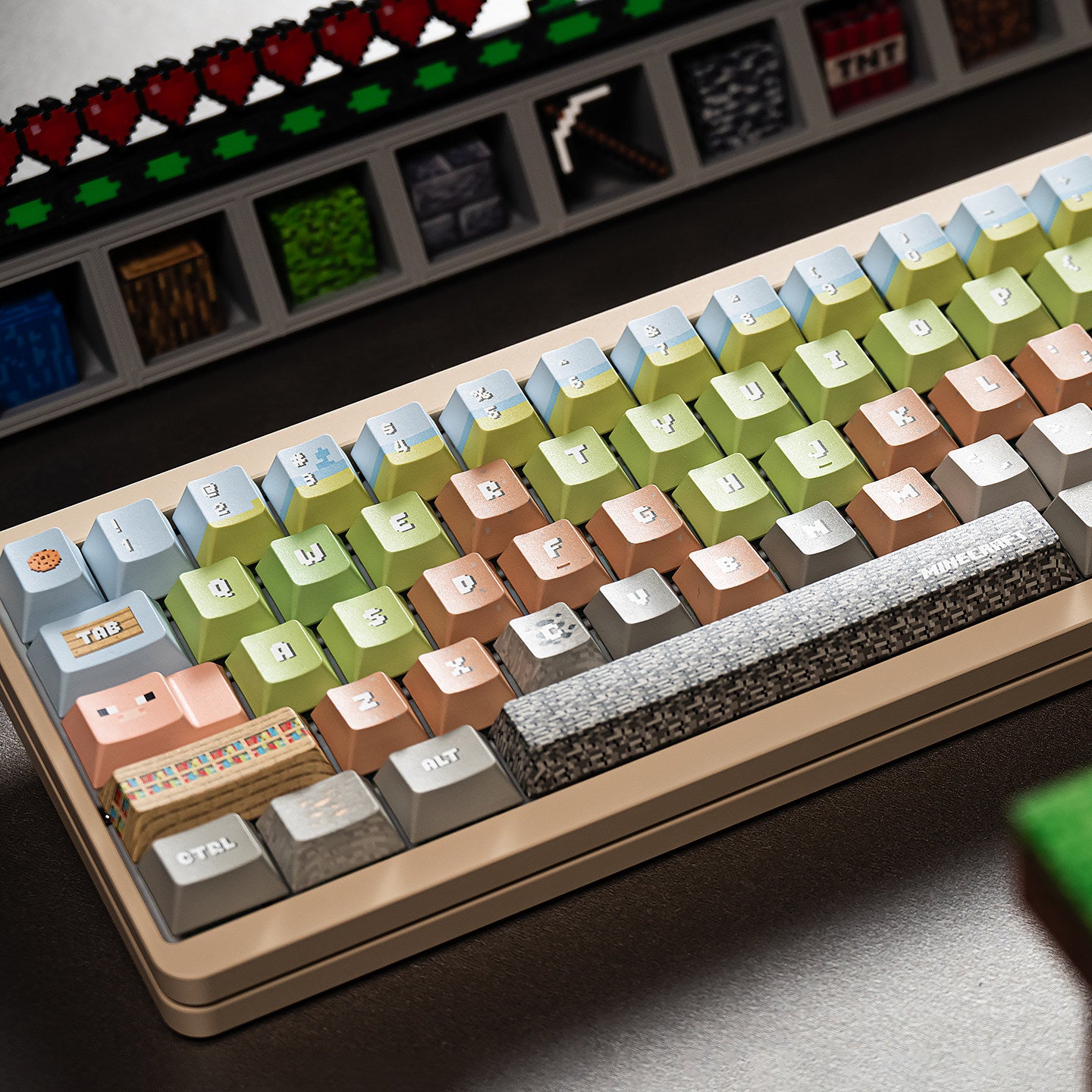 Minecraft Blockcraft Biome Cherry Profile PBT Keycap Set