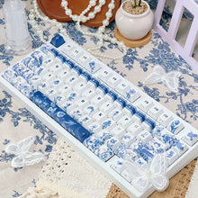 Mystic Garden Blue Chinoiserie PBT Keycap Set
