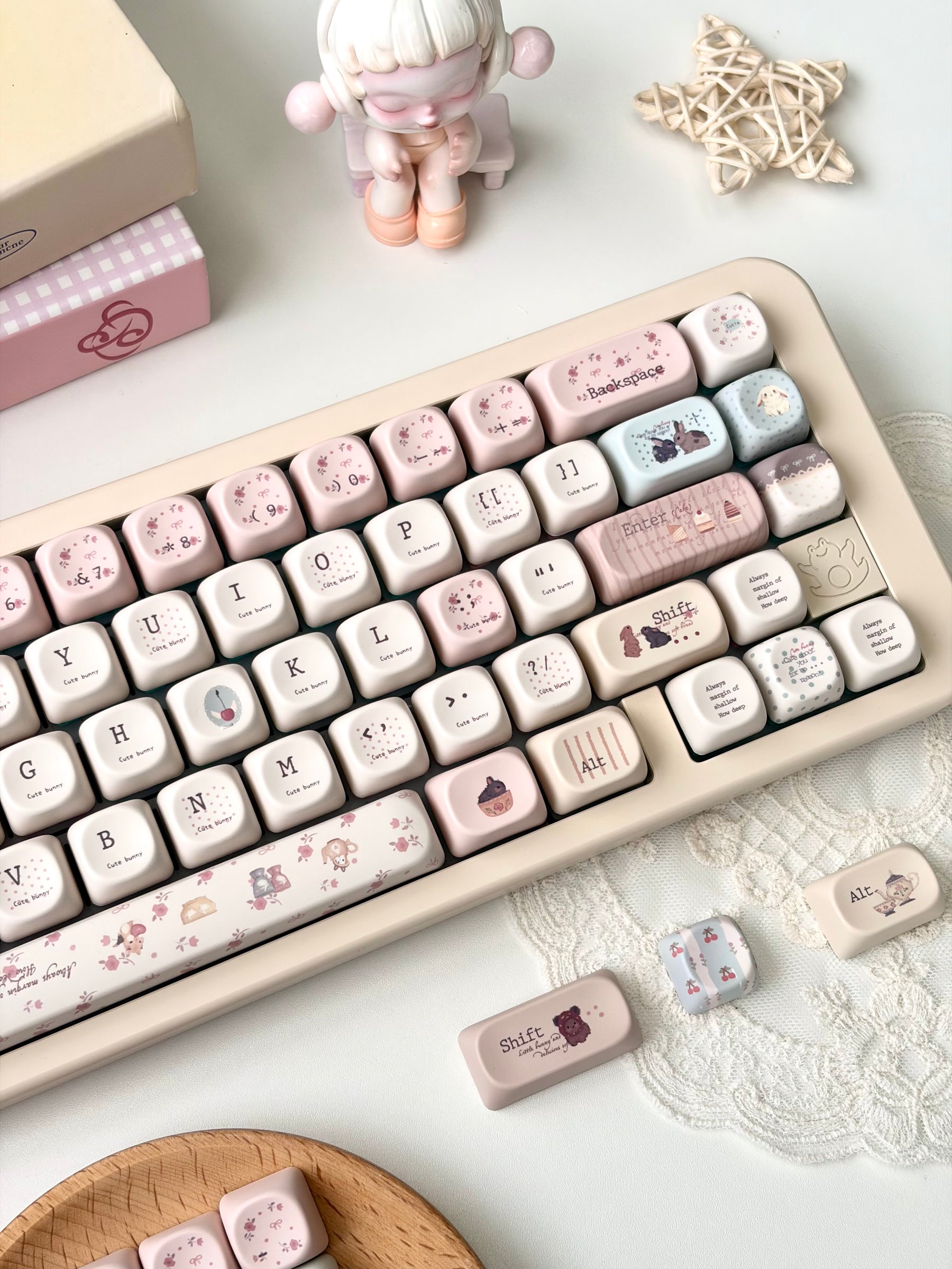 Bunny Patisserie Party MOA Keycap Set