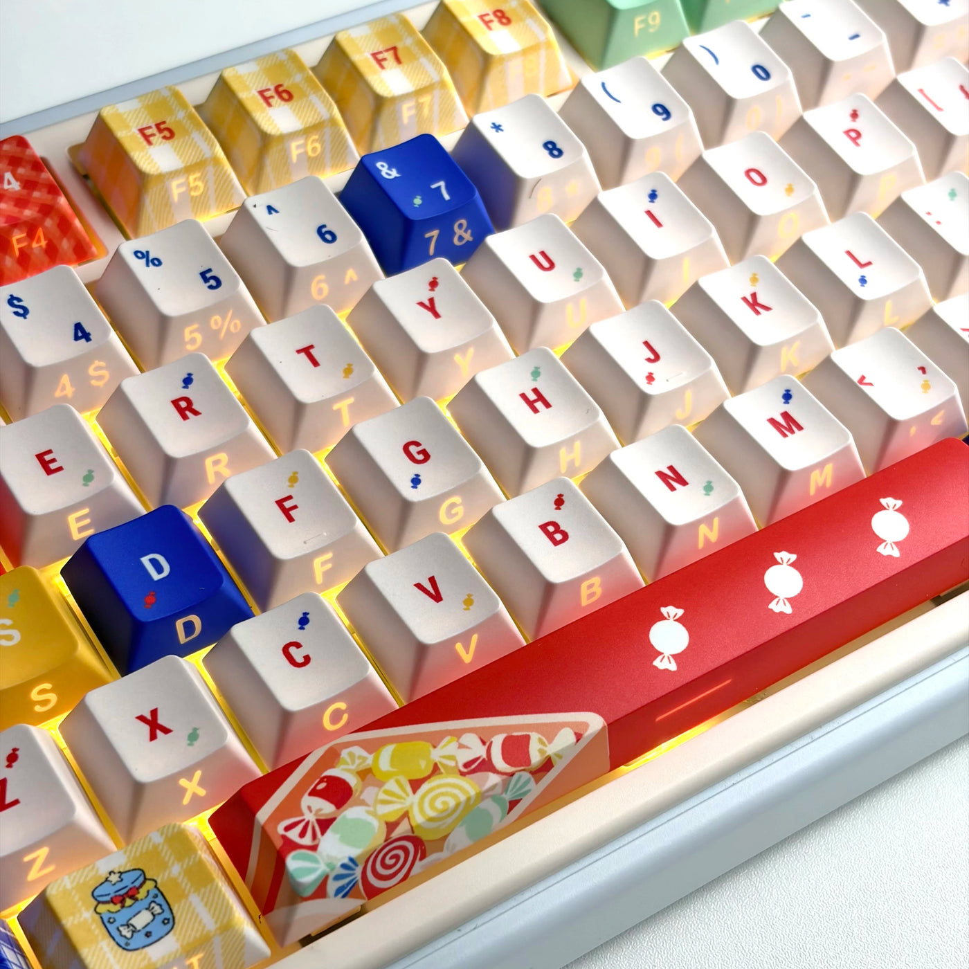 Candy Bunny Picnic OEM Shine-Through Keycap Set