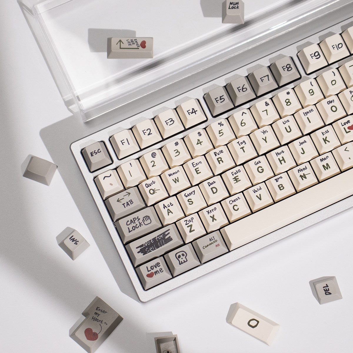 Love Notes Retro OEM PBT Keycap Set