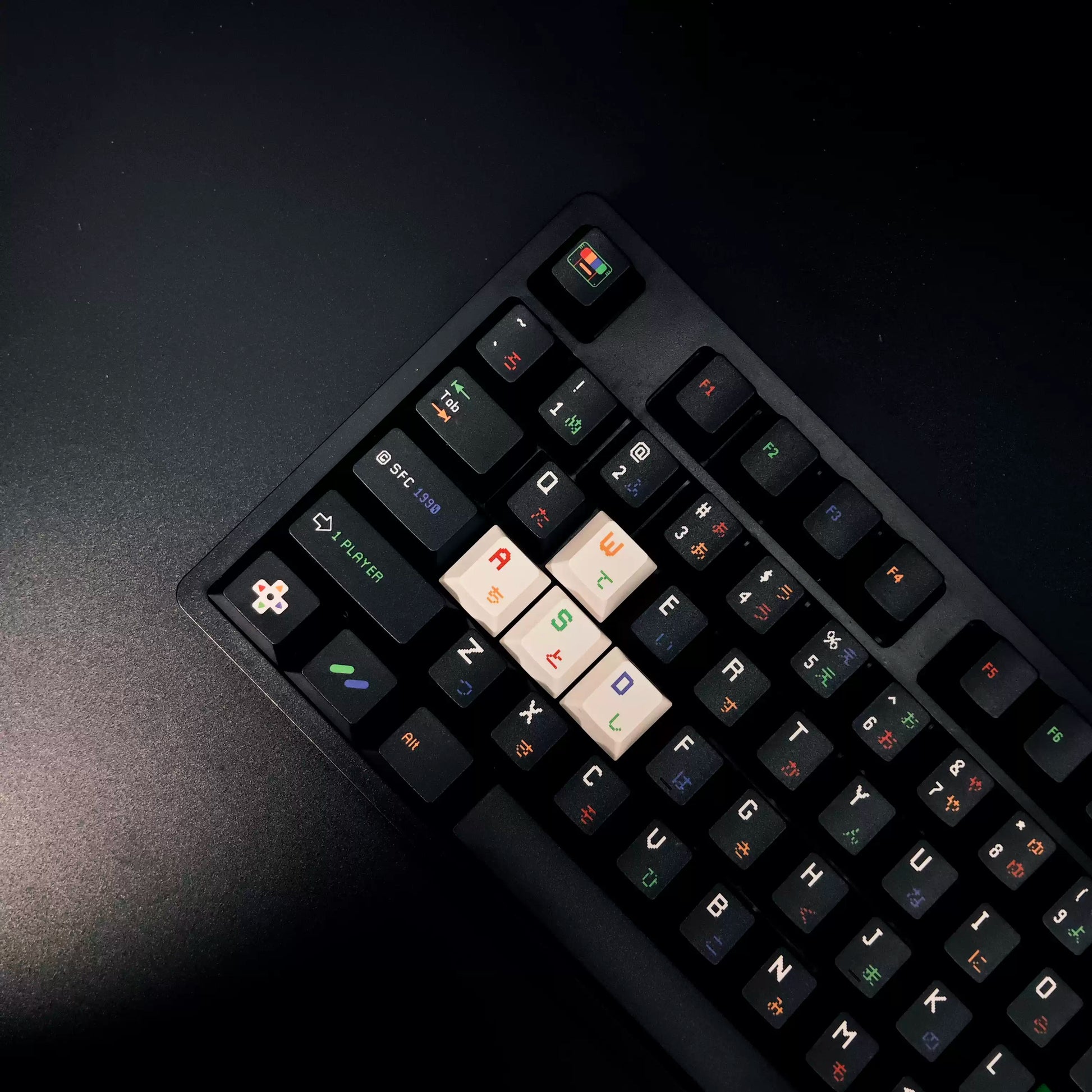 Pixel Player Retro Arcade Cherry Profile Keycap Set