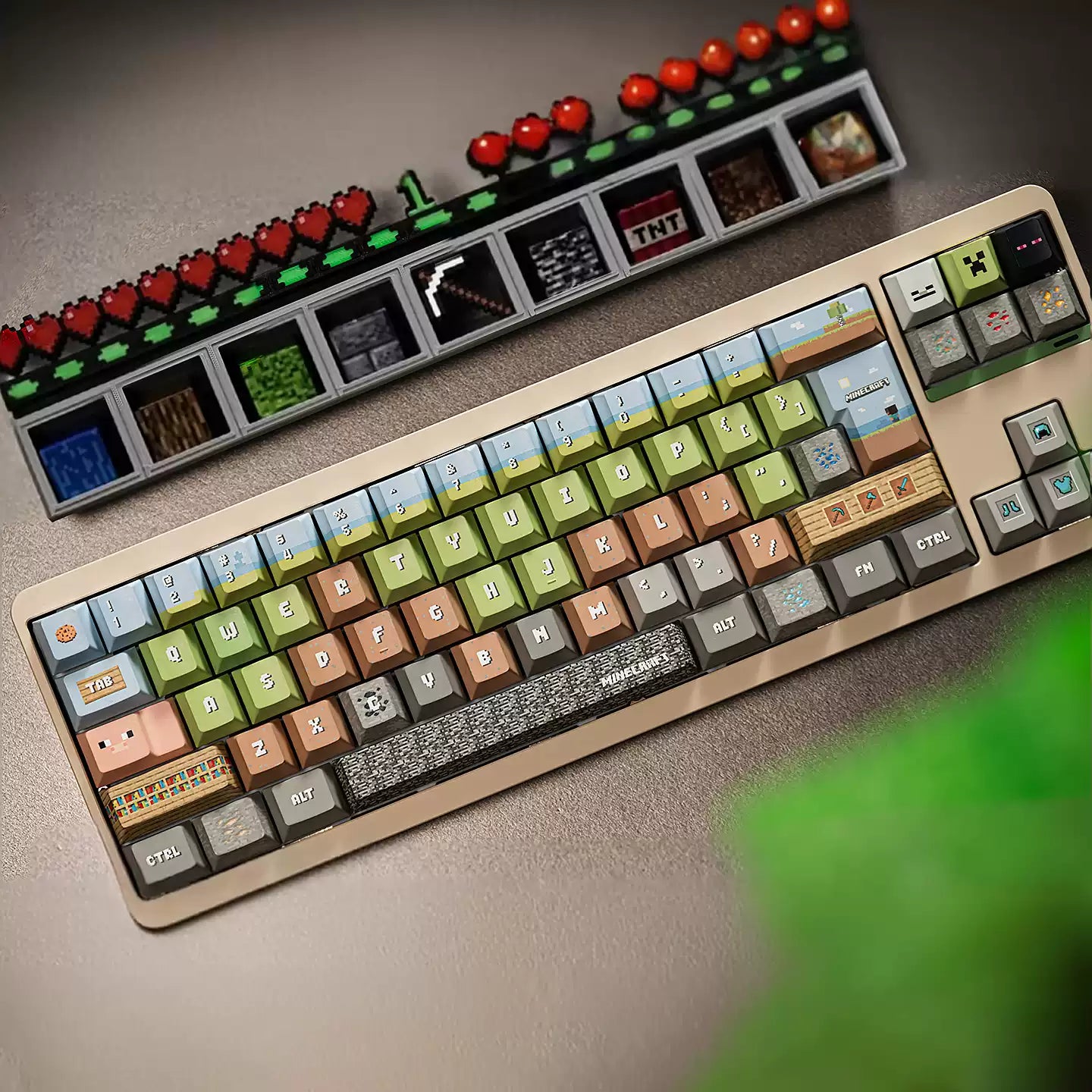 Minecraft Blockcraft Biome Cherry Profile PBT Keycap Set