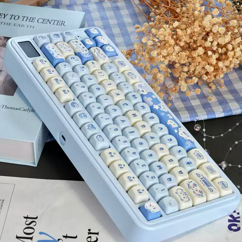 Sea Salt Neko MOA PBT Keycap Set