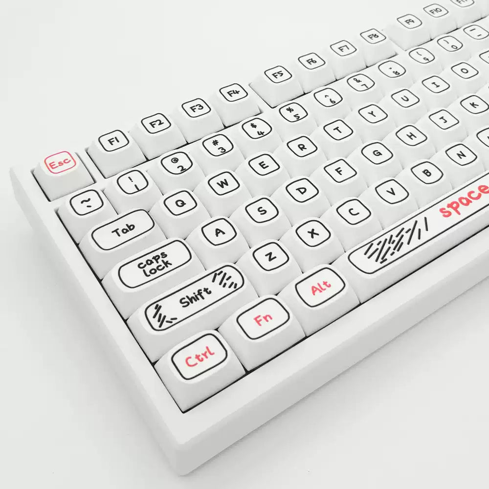 Doodle Outline XDA PBT Keycap Set