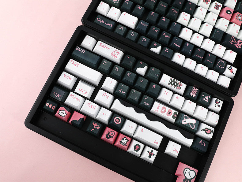 Devil Bunny Noir PBT Keycap Set