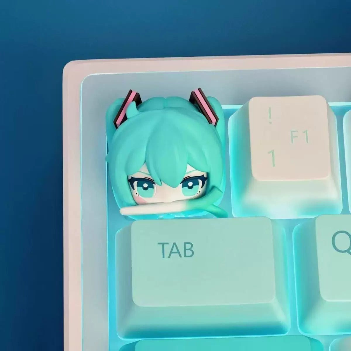 Hatsune Miku Peekaboo Resin Artisan Keycap