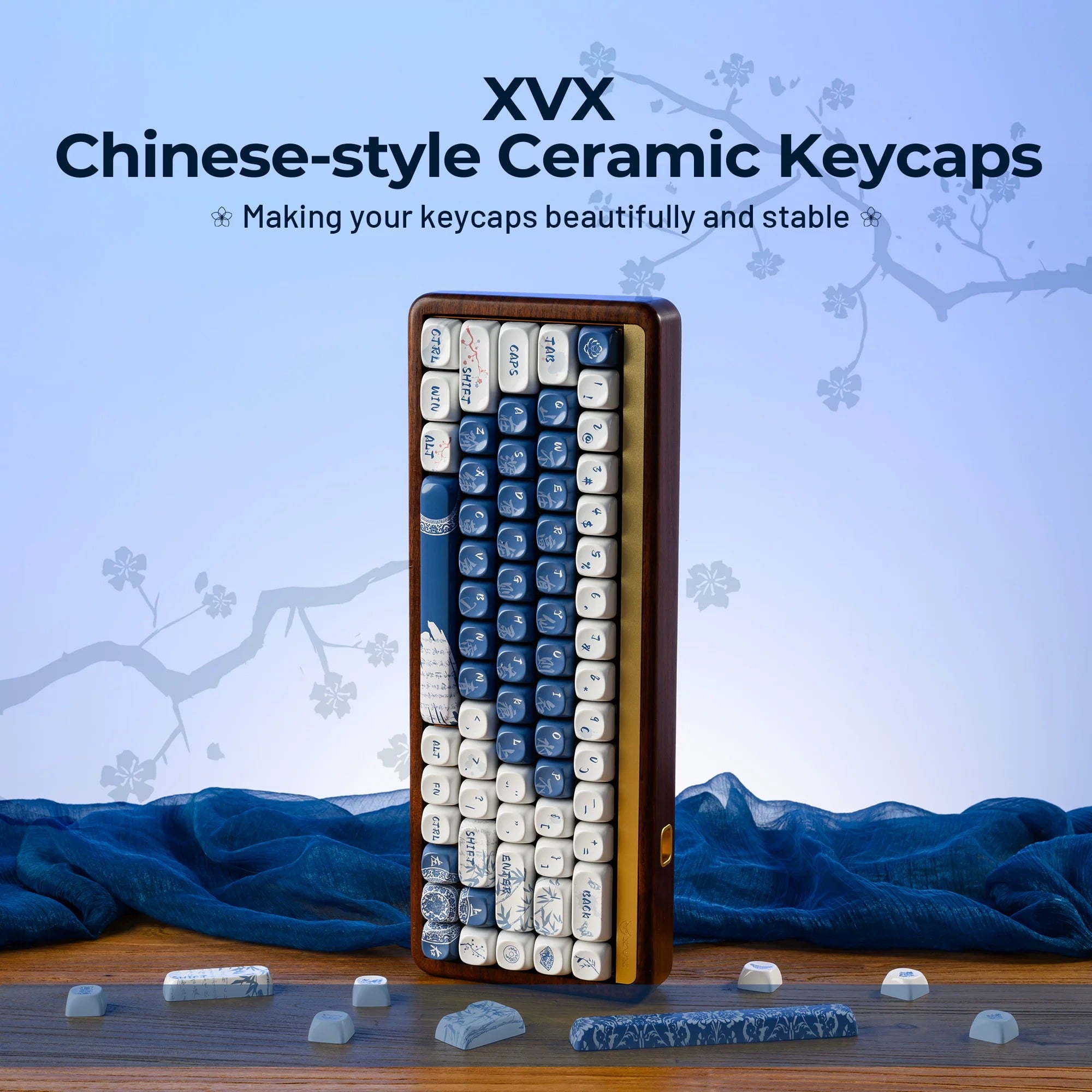 Porcelain Verse MOA Ceramic-Touch Keycap Set