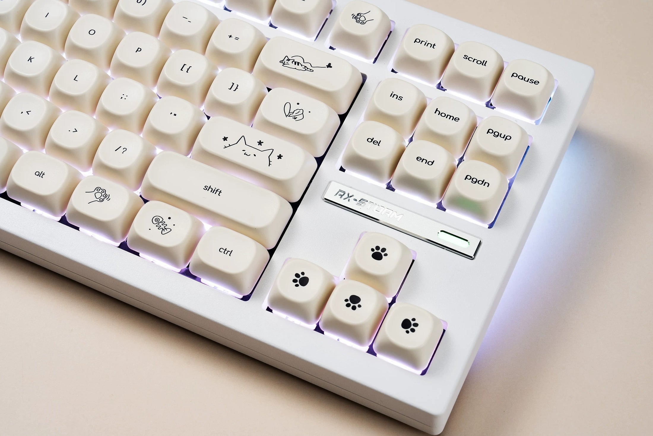 Whisker Notes MOA PBT Keycap Set
