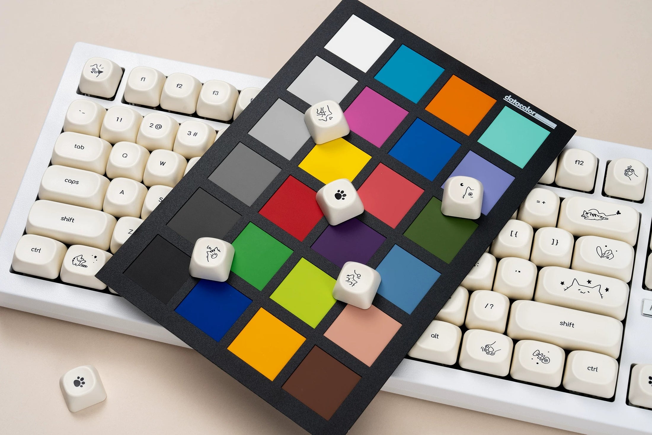 Whisker Notes MOA PBT Keycap Set
