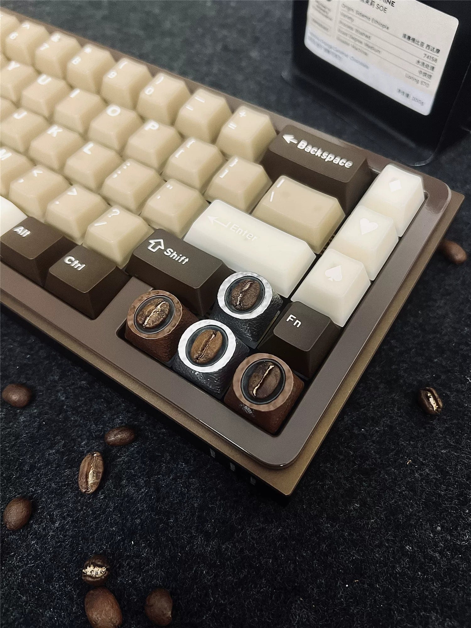 Roasted Bean Resin Artisan Keycap