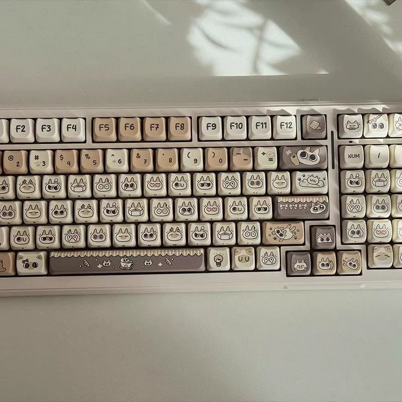 Siamese Mochi Cat 130-Key MOA PBT Keycap Set