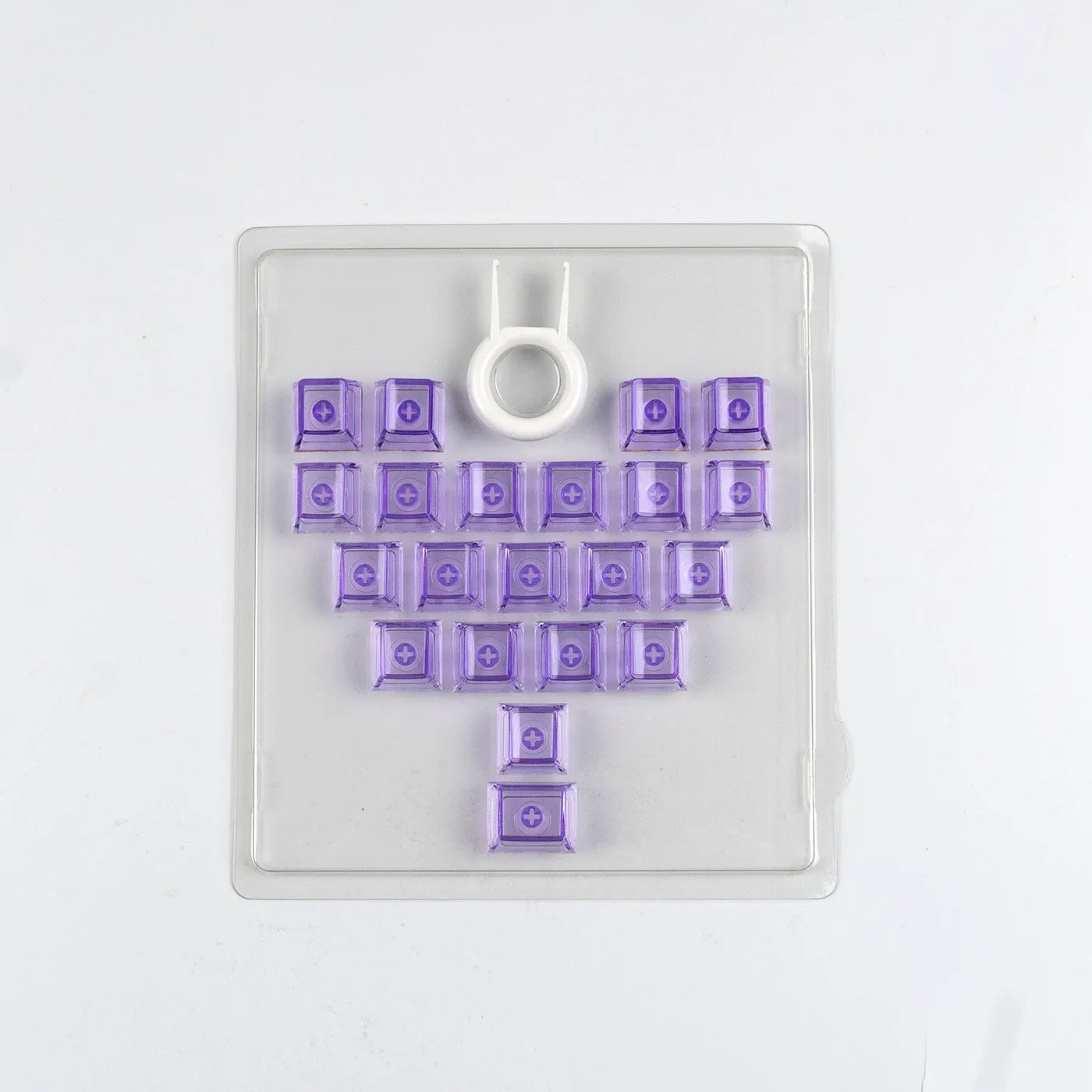 Blush Heart Crystal MAO Keycap Add-On Set