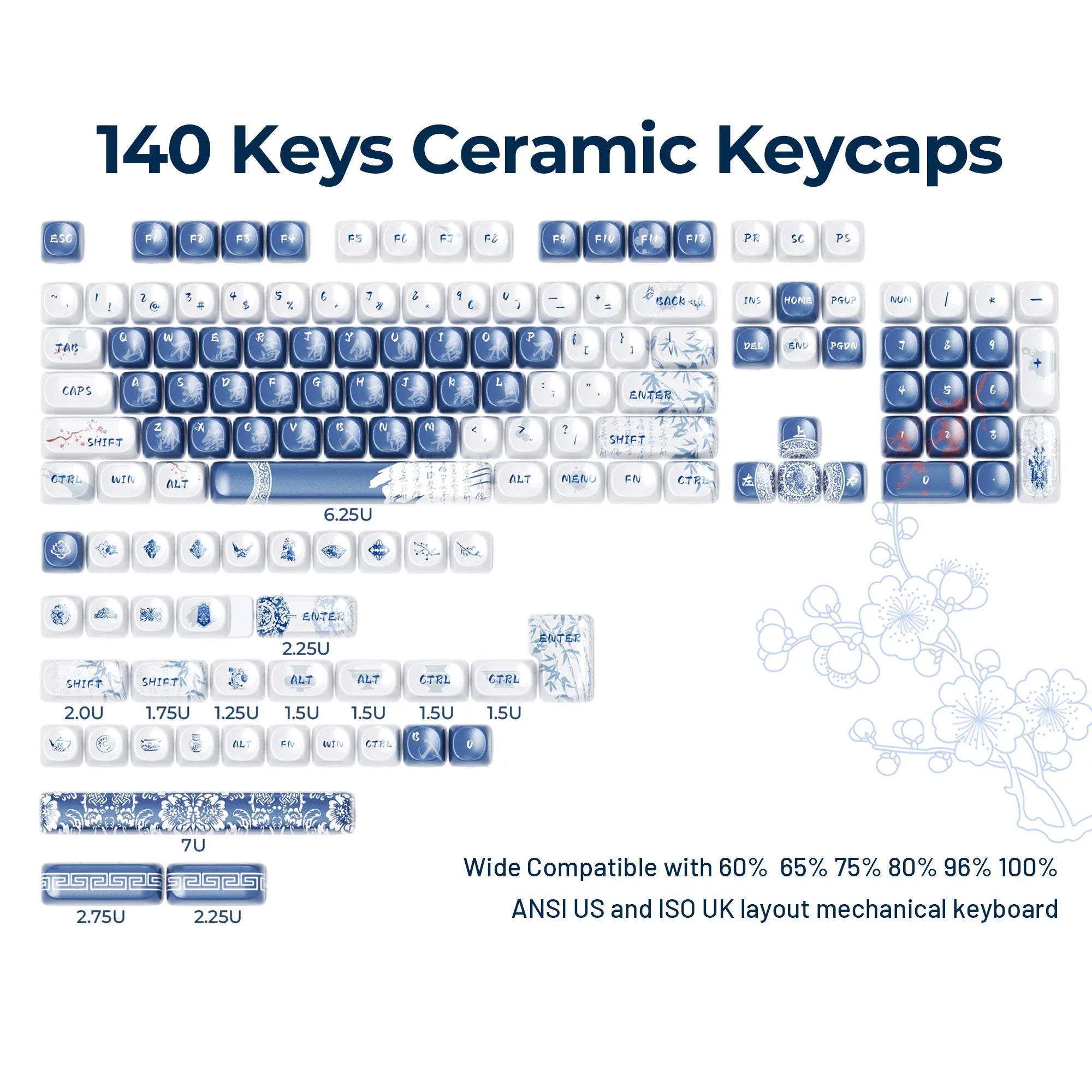 Porcelain Verse MOA Ceramic-Touch Keycap Set