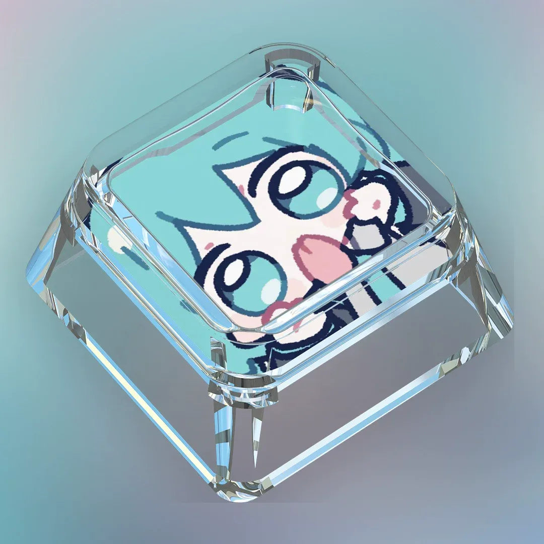 MIKU Chibi Clear XDA Keycap
