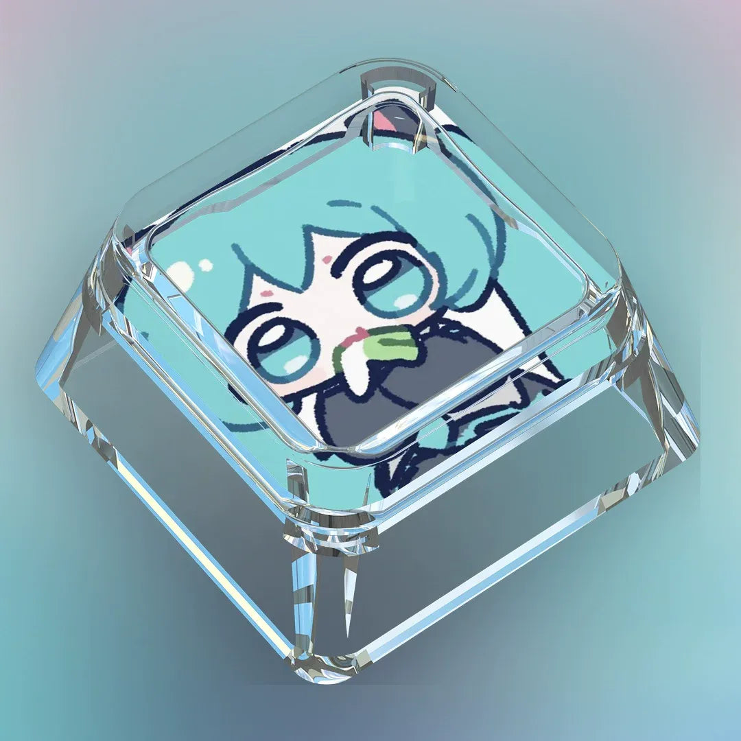 MIKU Chibi Clear XDA Keycap