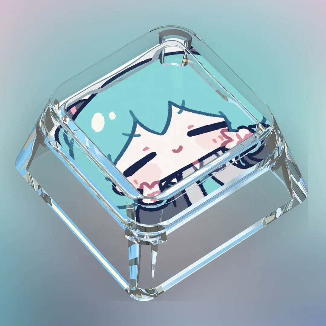 MIKU Chibi Clear XDA Keycap