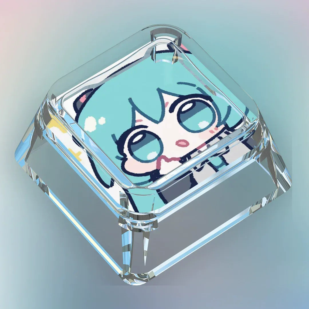 MIKU Chibi Clear XDA Keycap