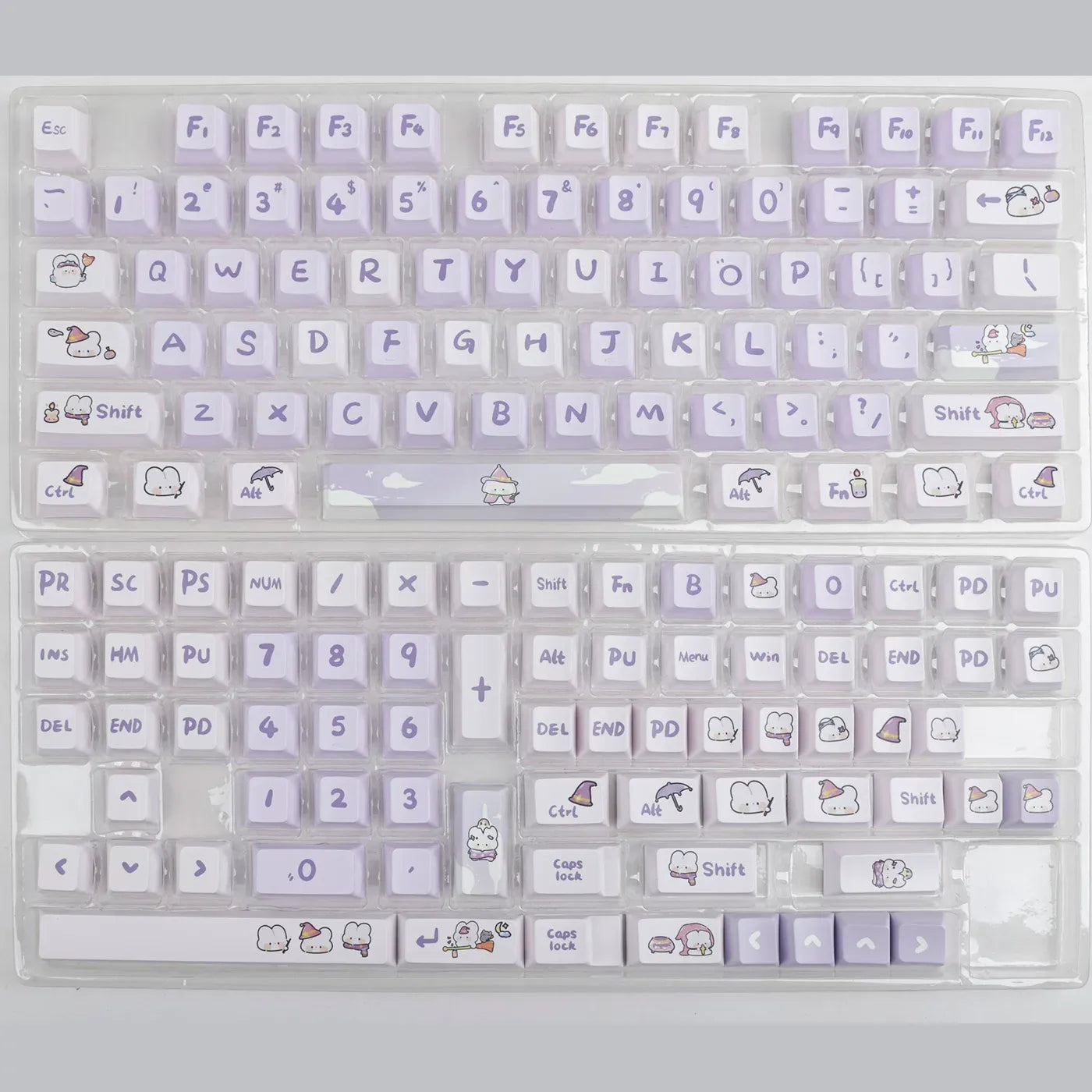 Lavender Bunny Dream OEM Keycap Set
