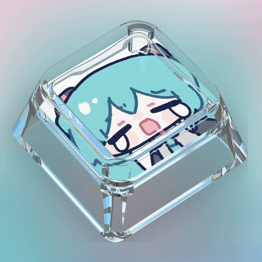 MIKU Chibi Clear XDA Keycap